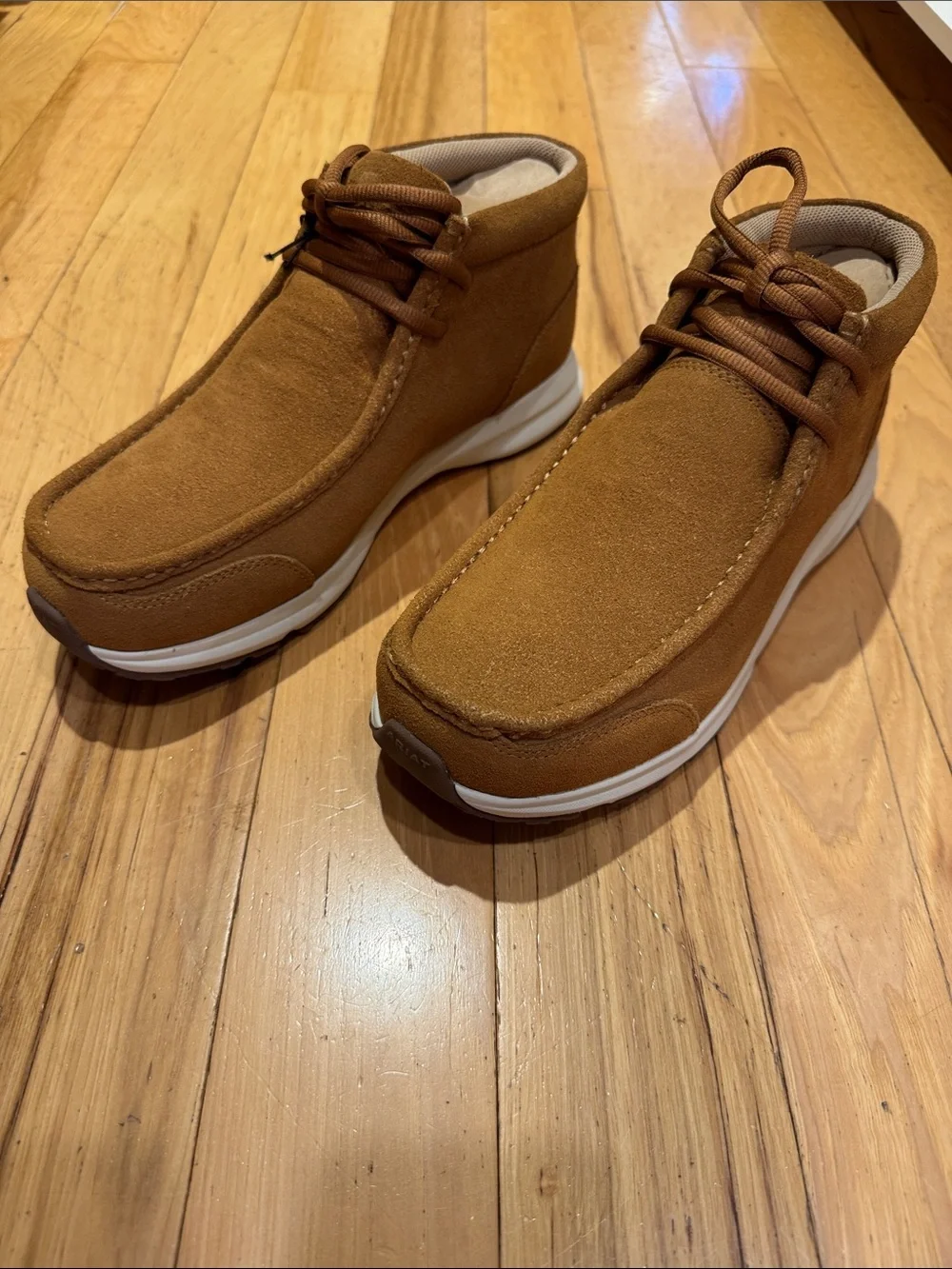 Ariat Men's Chestnut Suede Slip-On Moccasin Sneakers